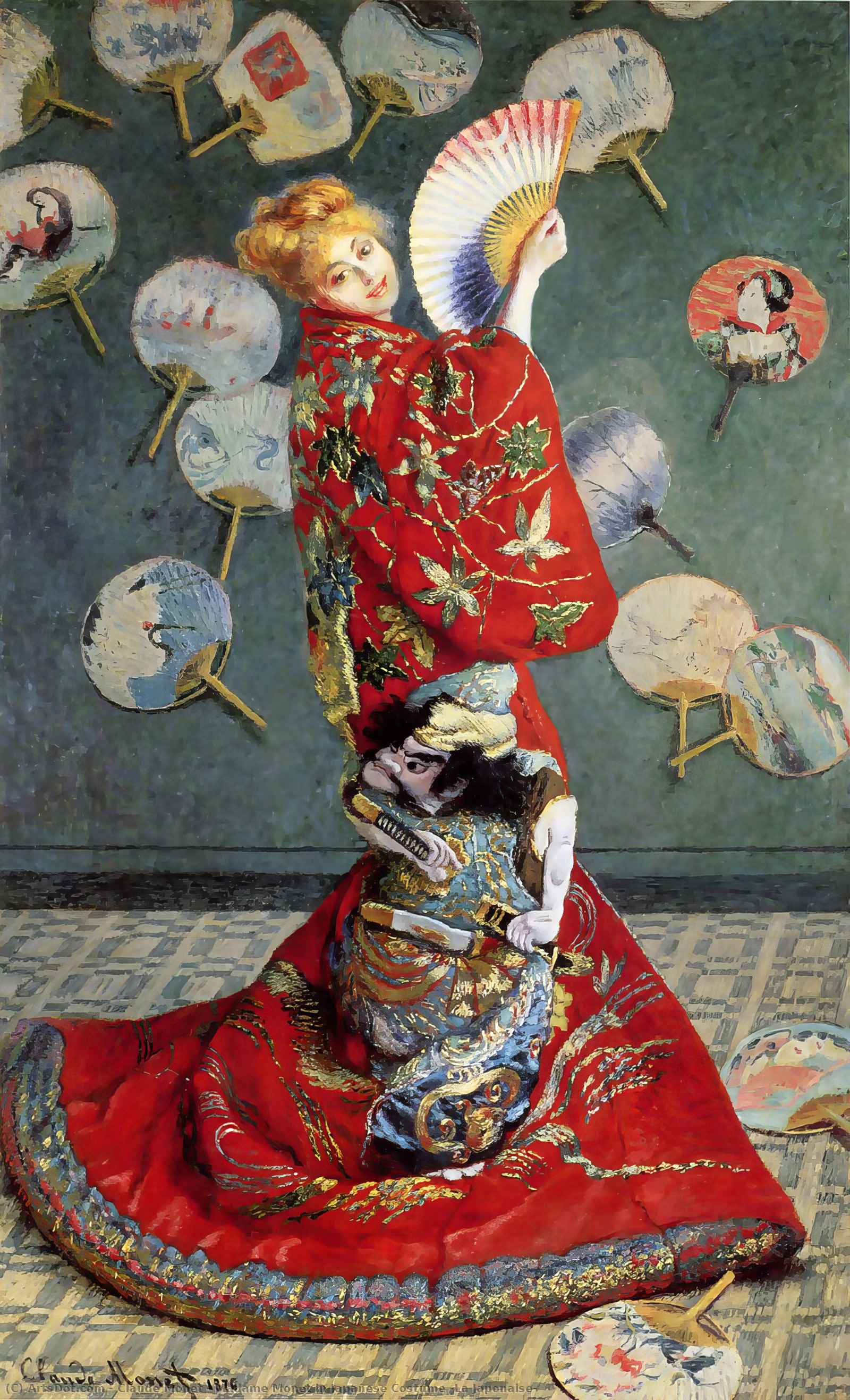 Madame Monet V Japonském Kostýmu (la Japonaise) — Claude Monet