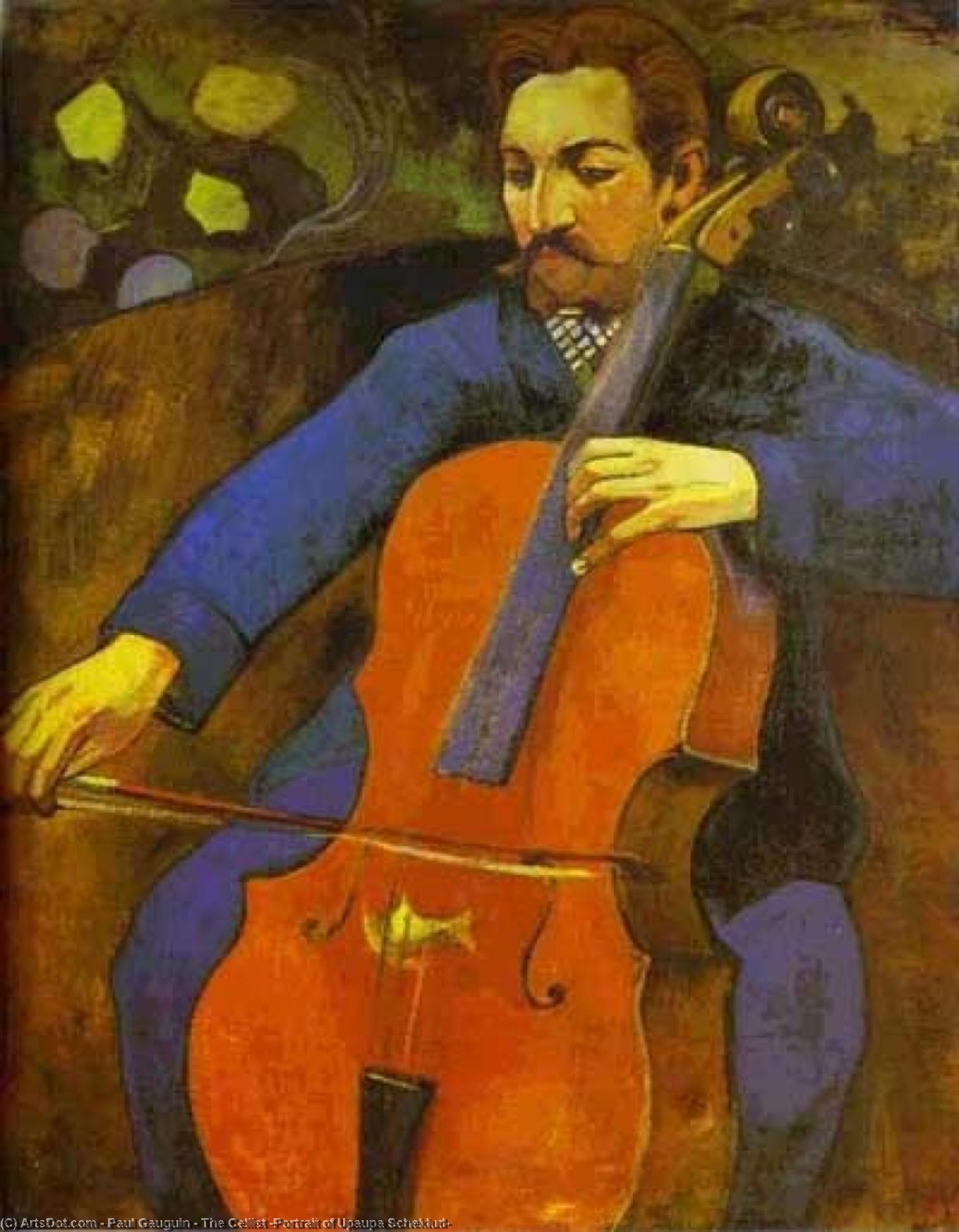Violinist (portret Upaupe Šekluda) — Eugène Henri Paul Gauguin