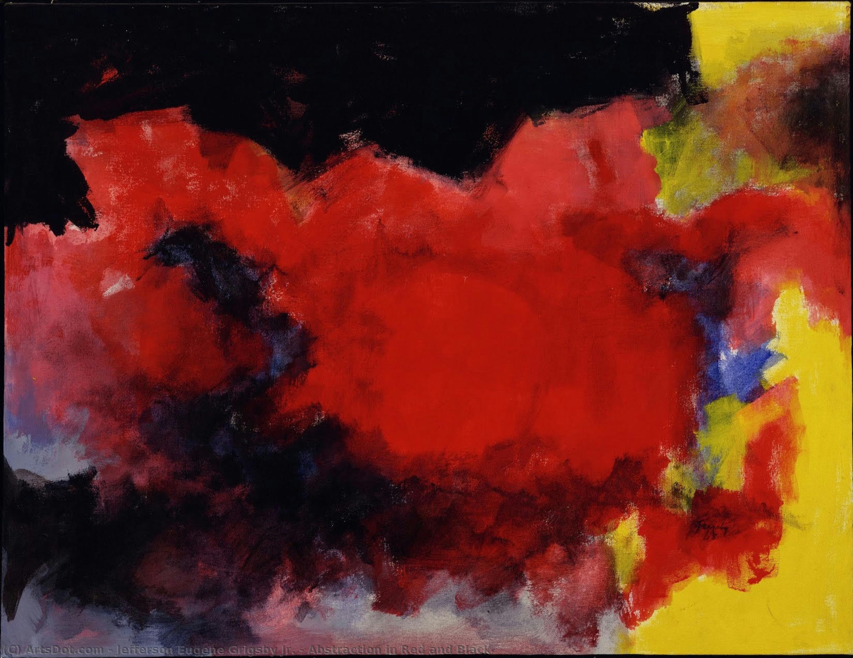 jefferson eugene grigsby jr., Abstraction in Red and Black