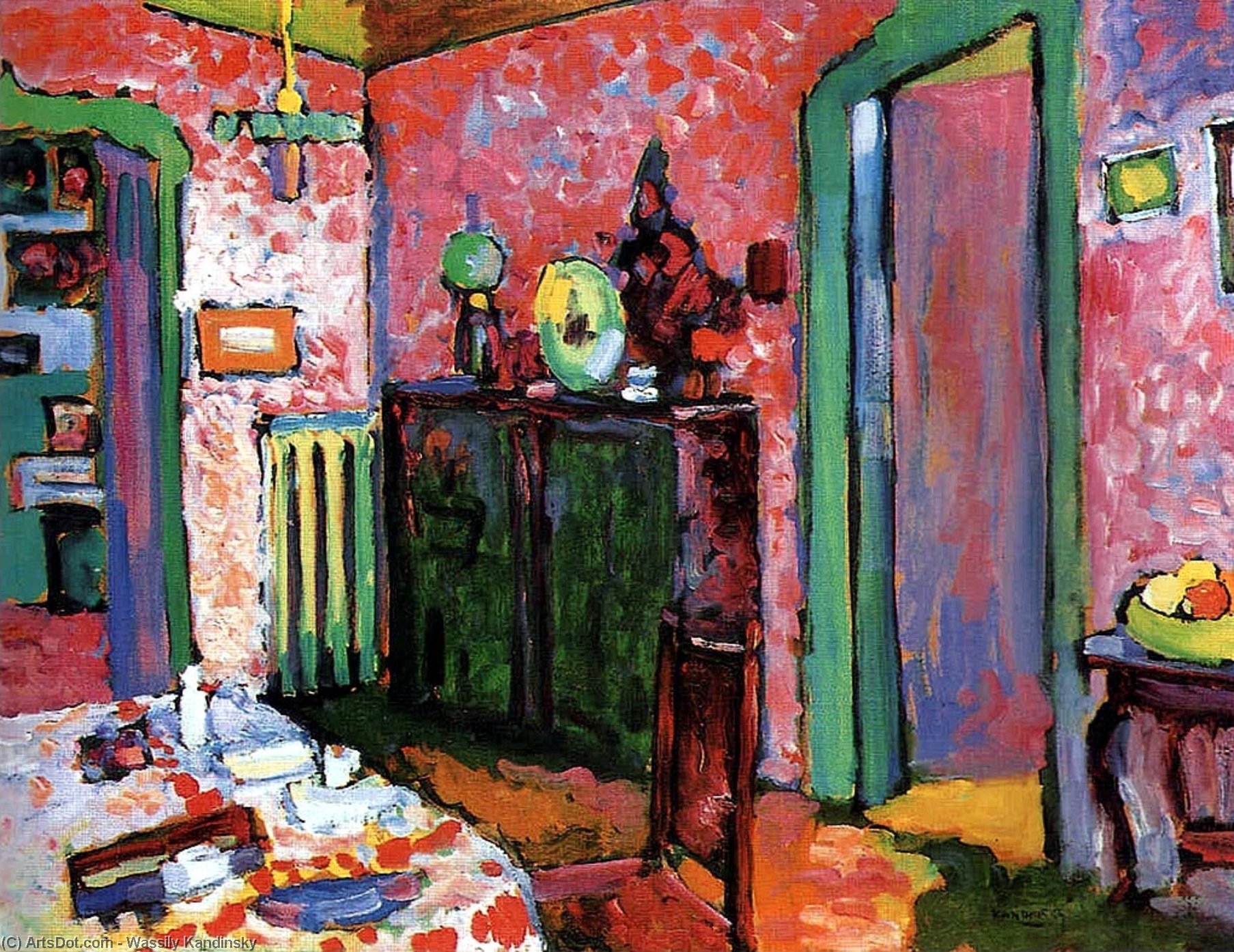 Interiér (moje Jedáleň) — Wassily Wassilyevich Kandinsky