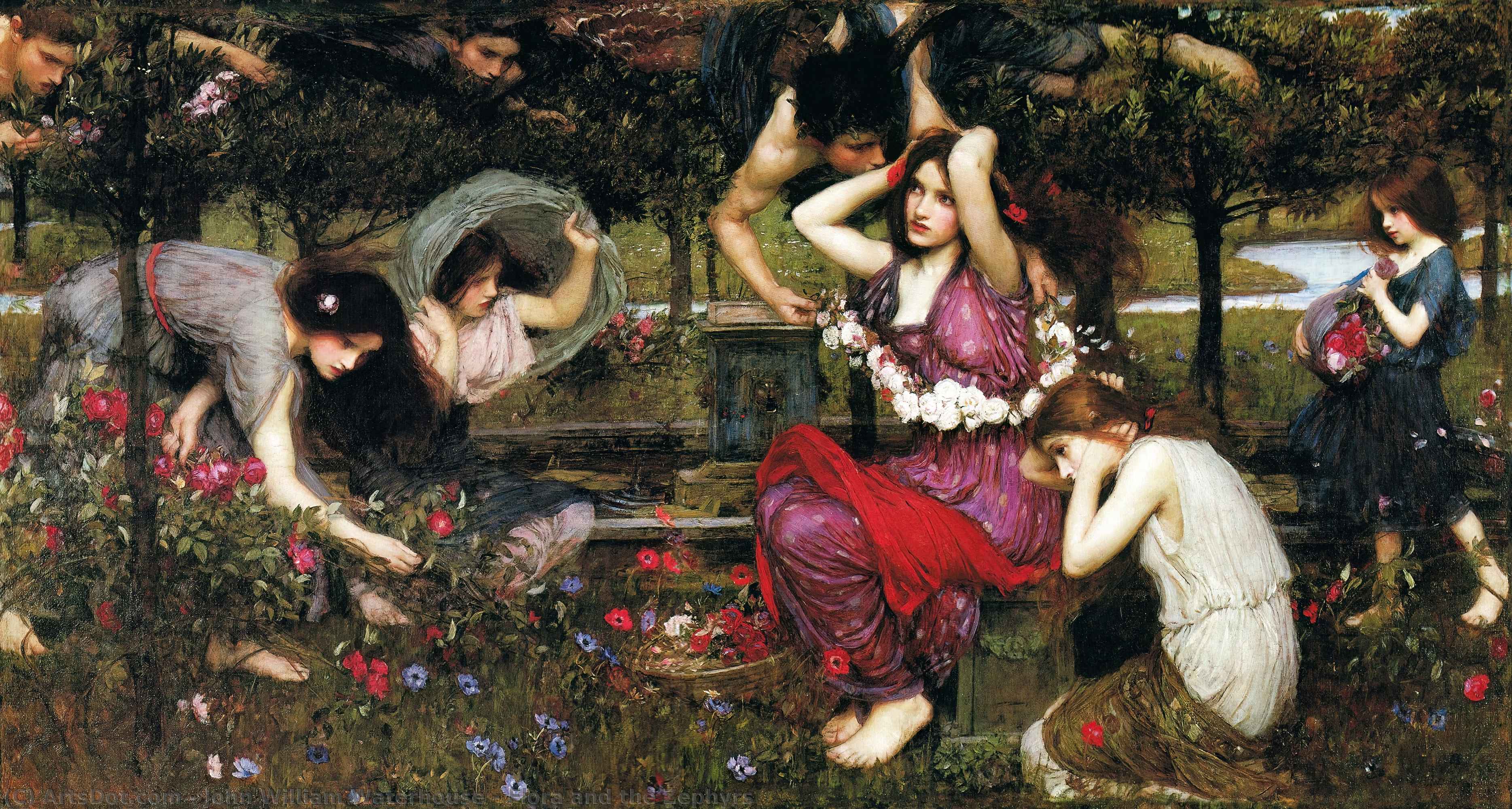 Flora In Zefiri — John William Waterhouse