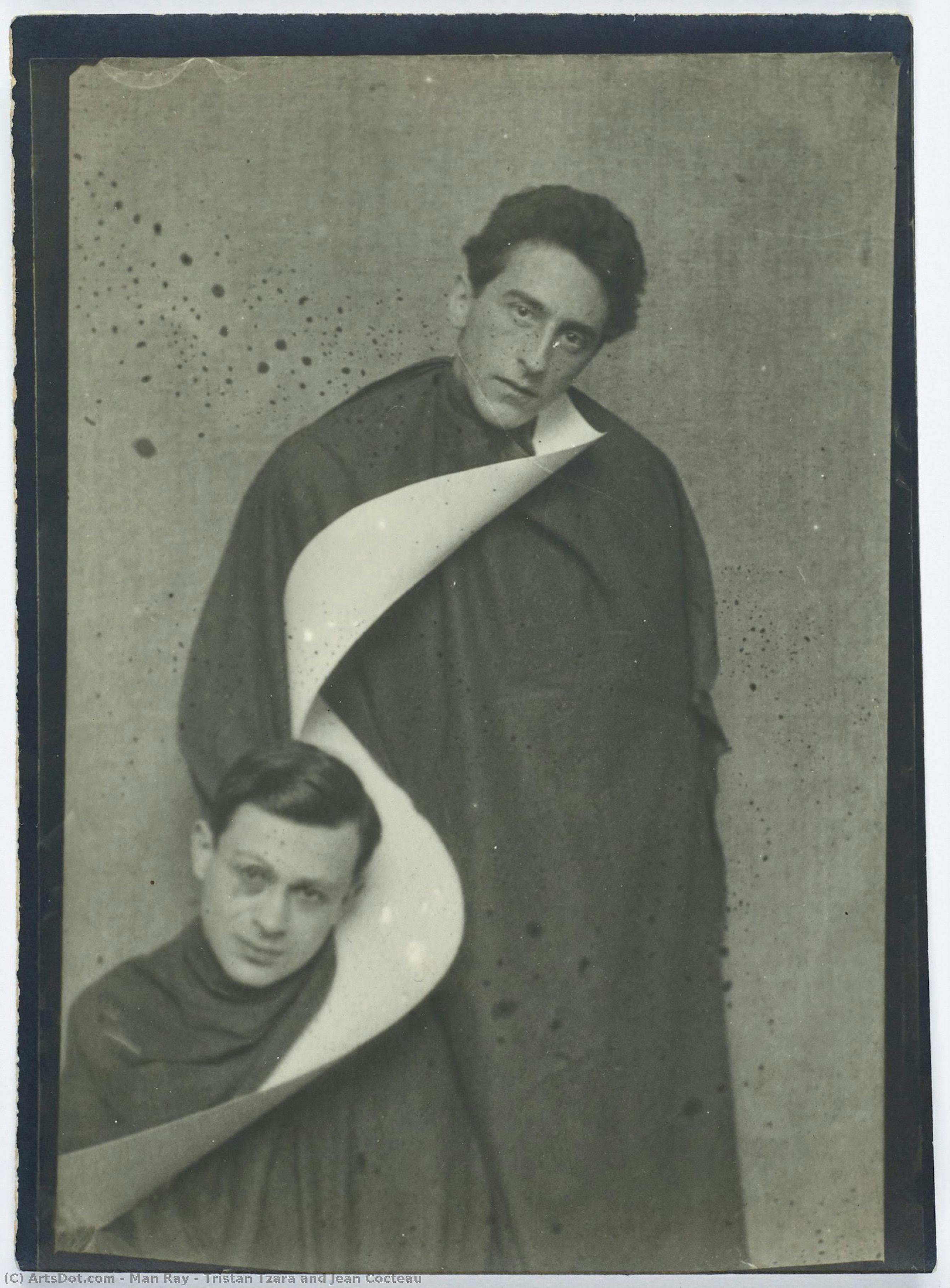 Tristan Tzara And Jean Cocteau — Man Ray