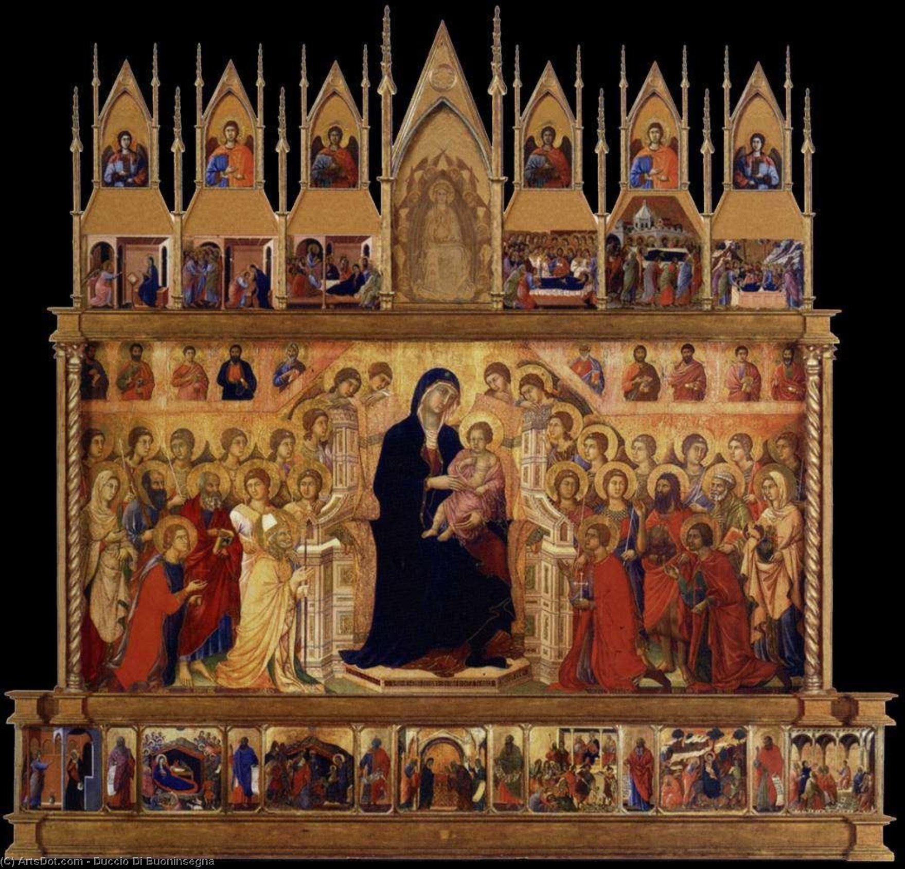 Maistõmbele Rekonstruktsioon (eespool) — Duccio