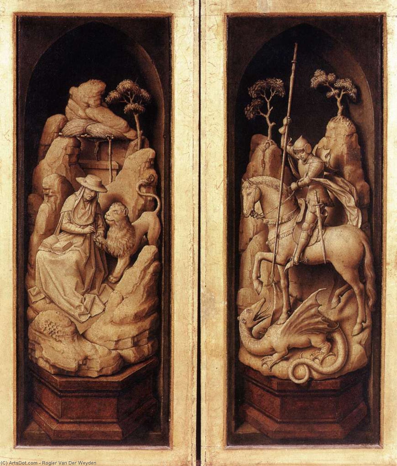 Sforza Triptych (ytre Del) — Rogier Van Der Weyden