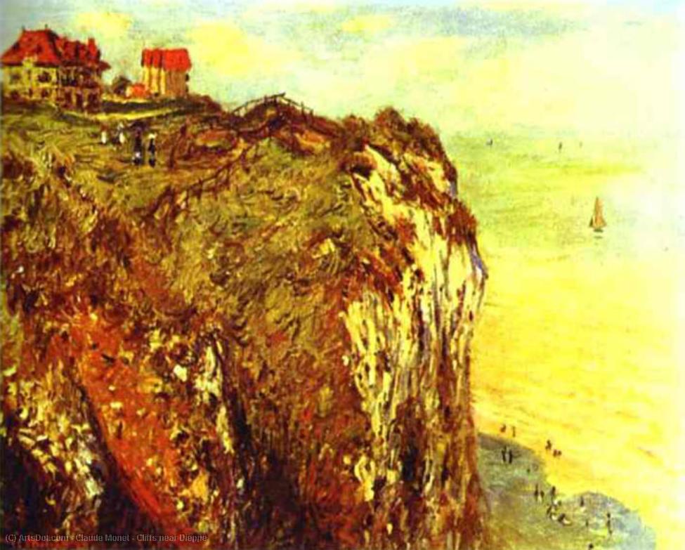 Les Roches Près Dieppe — Claude Monet