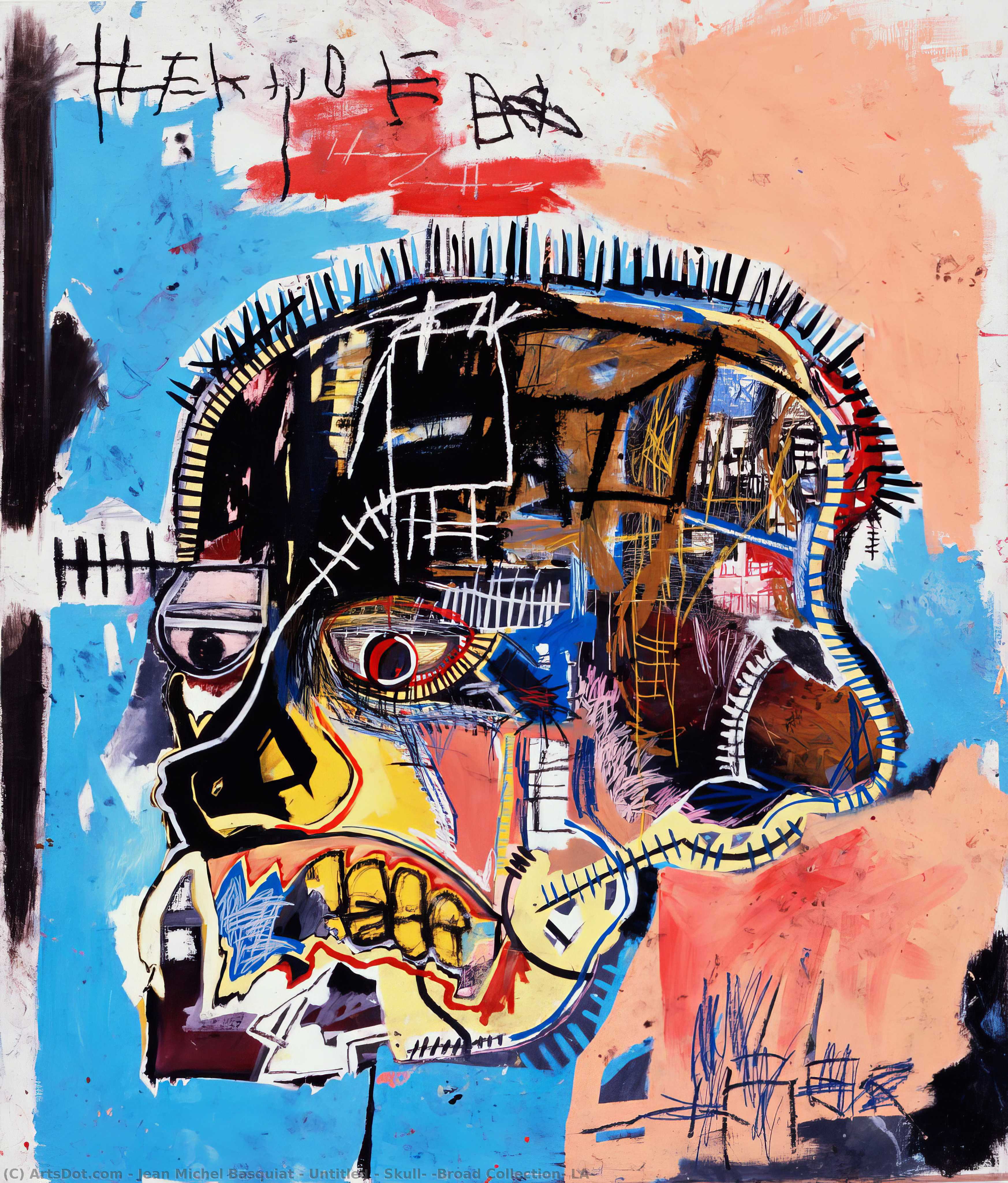 Untitled - Skull, (broad Collection, La) — Jean Michel Basquiat