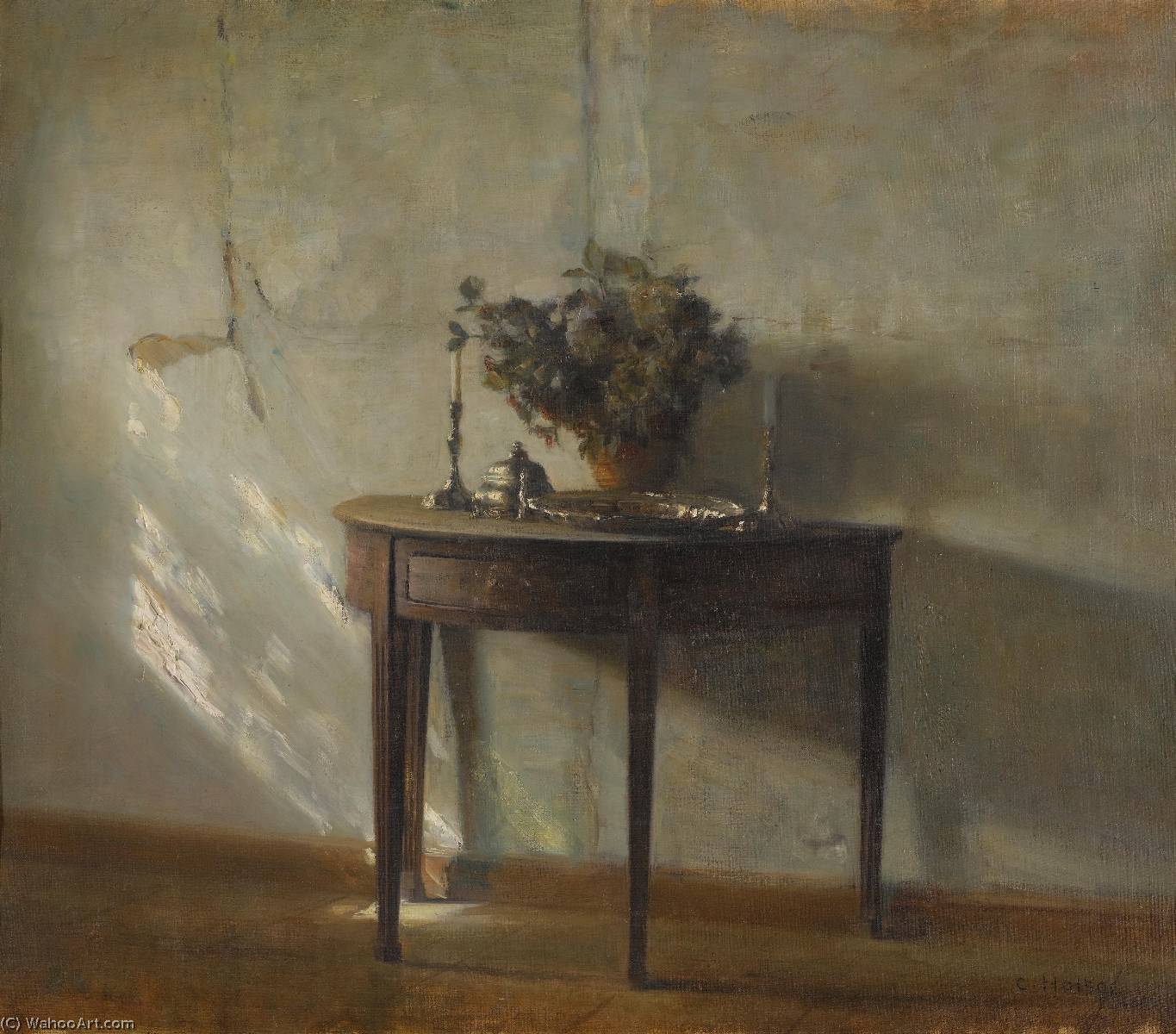 A Sunlit Interior — Carl Holsøe