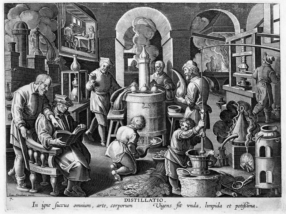 Distillatio — Filippo Galle
