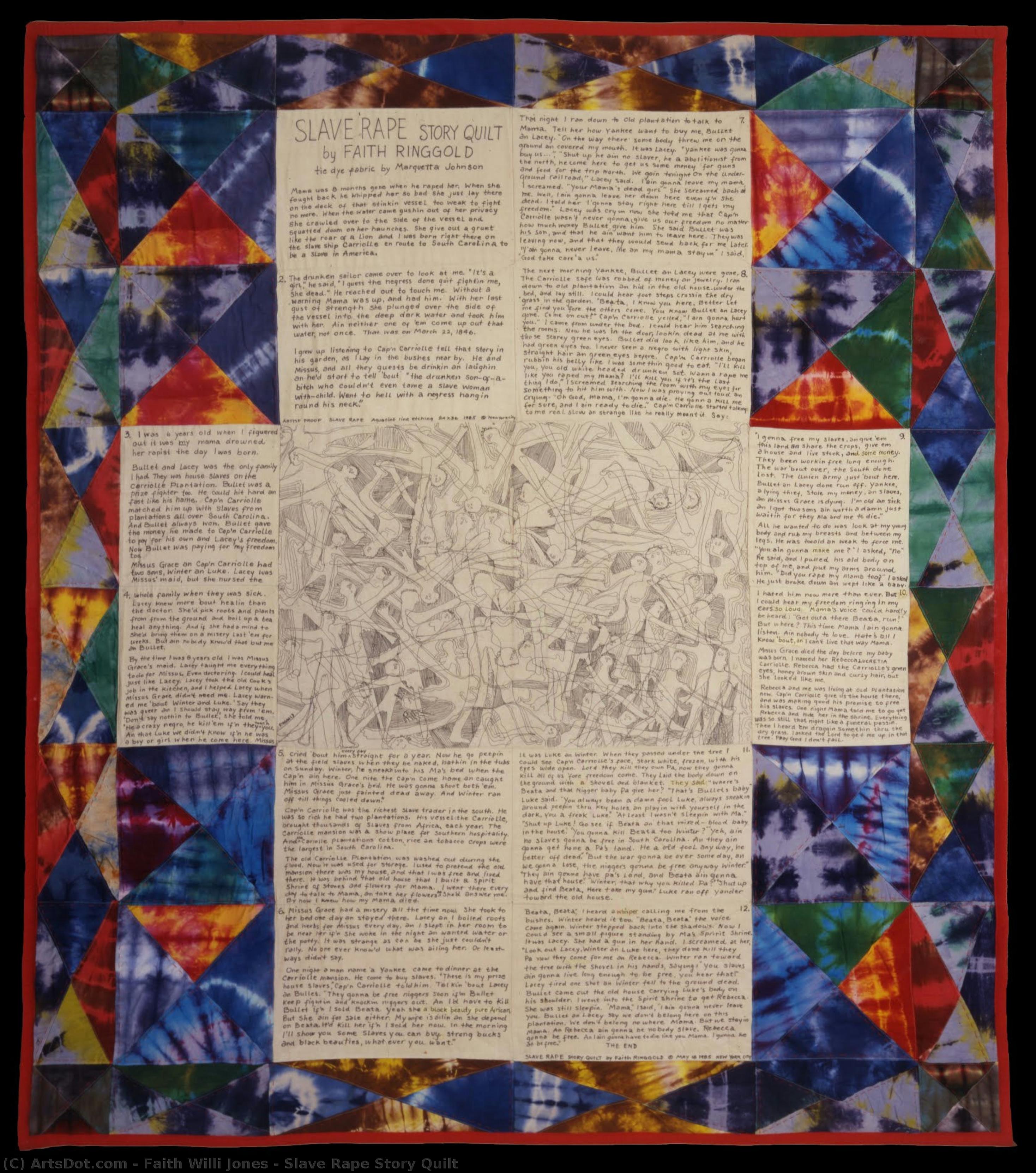 faith willi jones, Slave Rape Story Quilt
