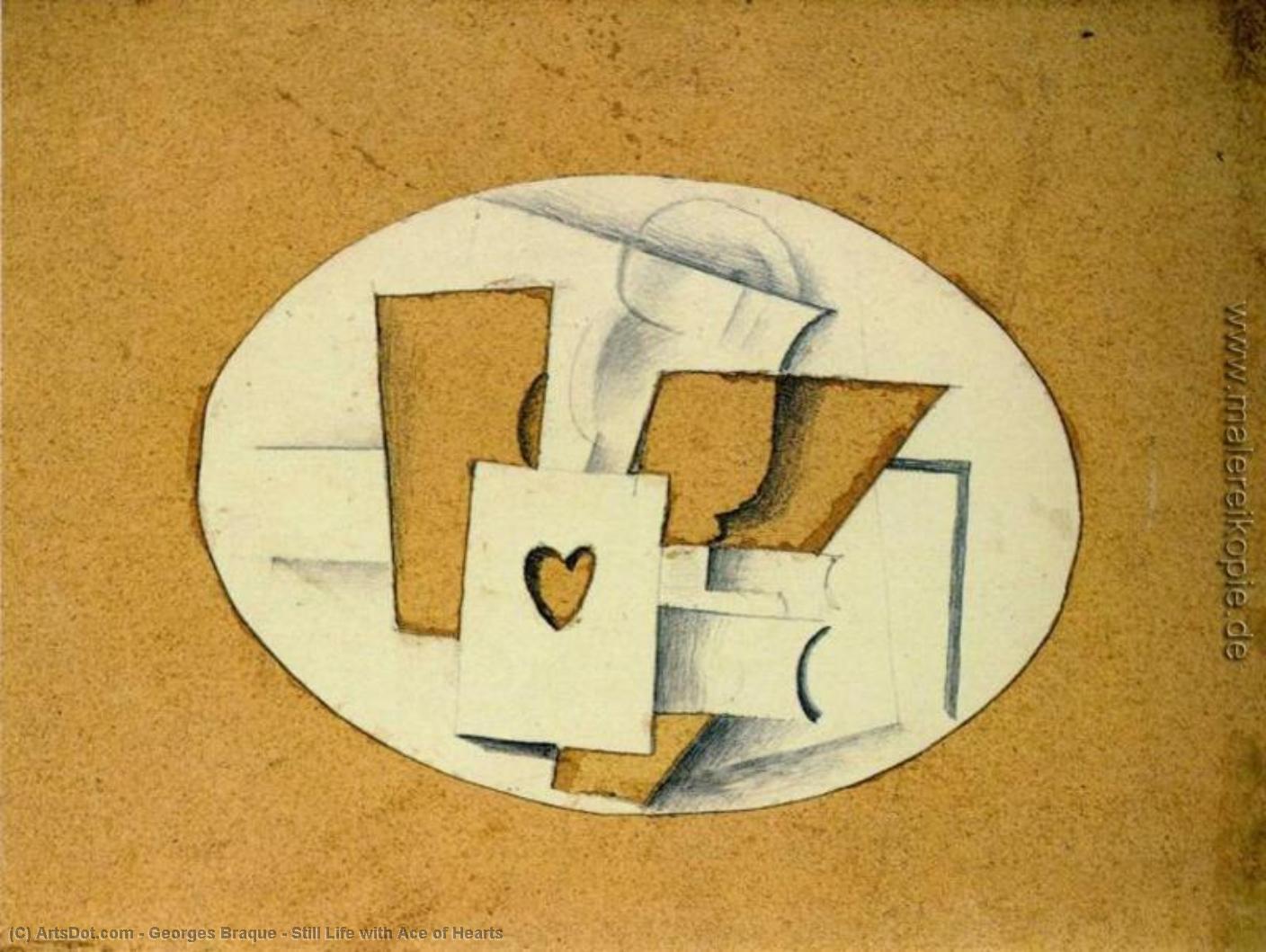 Still Life With Ace Of Hearts — Georges Braque