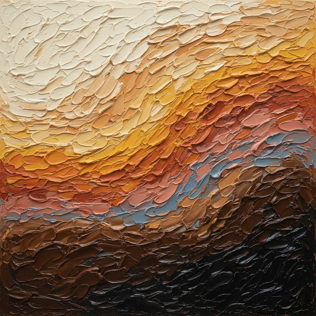 Ethereal Tectonic Flow: A Monumental Study In Sculptural Earth And Radiant Ochre — David Moreau