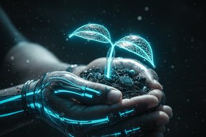 Silicon Genesis: The Luminescent Custodian
