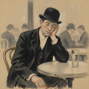 Solitude In Charcoal: The Contemplative Hour