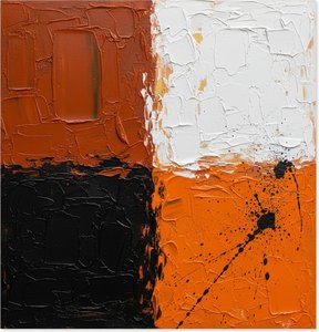 Fragmented Embers: A Monumental Study Of Textured Ochre And Sculptural Chaos — David Moreau