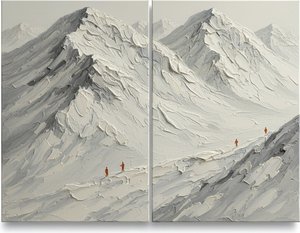 Monolithic Silence: A Solitary Ascent Amidst Sculpted Peaks Of Alabaster And Shadow — David Moreau