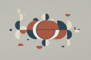 Orbital Equilibrium In Terracotta And Ash