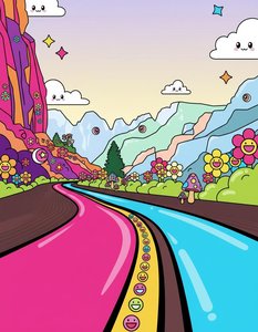 Prismatic Bliss: The Path Of Radiant Optimism