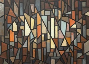 Fragmented Earth: An Interlocking Study In Ochre And Form