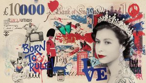 Sovereign Fragments: A Monumental Collage Of Royal Legacy And Urban Chaos