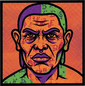 Fragmented Persona In Vibrant Halftone: A Singular Study Of Intense Graphic Symmetry — Caroline Pelletier