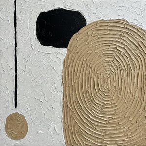Monolithic Ochre Echoes Within A Textured Void Of Silent Geometric Motion — David Moreau