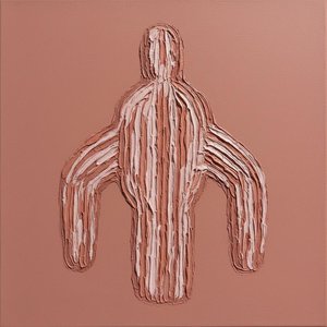 Ethereal Monolith In Terracotta: A Sculptural Study Of Serene Human Form — David Moreau
