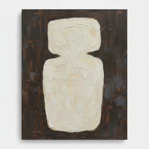 Monolithic Ivory Form Amidst The Silent Shadows Of An Eternal Earthly Void