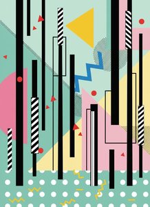 Rhythmic Geometry No. 1: The Pastel Equilibrium