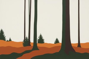 Silent Silhouettes In Ochre And Pine