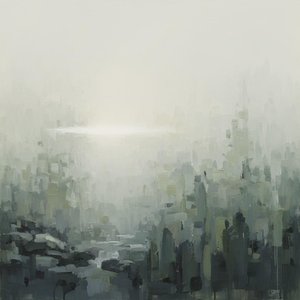 Ethereal Silhouettes In Charcoal Mist: A Singular Study Of Atmospheric Solitude