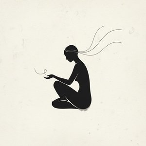Ephemeral Contemplation: A Study In Negative Space And Curvilinear Grace