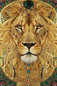 The Sovereign Gaze In Gilded Filigree