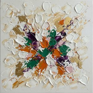Radiant Core Of Gilded Chaos In Sculptural Impasto And Deep Forest Tones — David Moreau