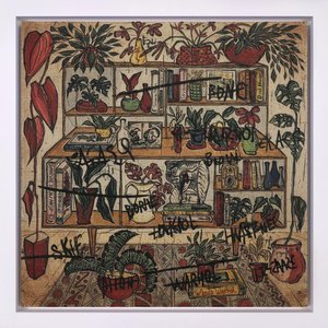 Fragmented Chronicles Of Ochre And Ink: A Singular Study In Botanical Chaos