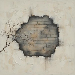 Fragmented Silence: A Monochromatic Study Of Decay And The Skeletal Branch — Laurent Garnier