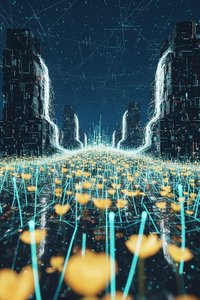 Luminous Synthesis: The Golden Neural Bloom