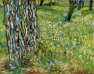 Tree Trunks In The Grass — Vincent Willem Van Gogh