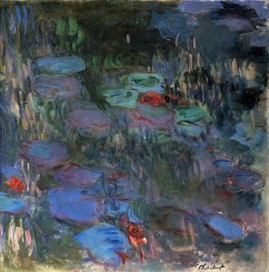 Vannliljer, Refleksjoner Av Leende Willowtrær — Claude Monet