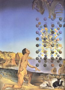 Dali Nude, In Contemplation Before The Five Regular Bodies — Salvador Dalí, Surrealist Movement