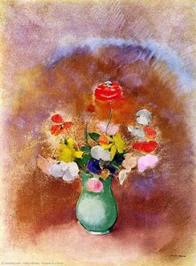 Poppies In A Vase — Odilon Redon