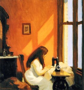 Girl At A Sewing Machine