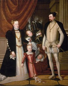 Maximilian Ii, His Wife And Three Children