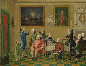 British Gentlemen At Sir Horace Mann's Home In — Thomas Patch