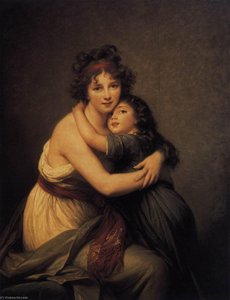 Self Portrait With Her Daughter, Julie — Louise Élisabeth Vigée Le Brun