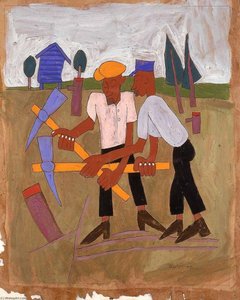 New Land Breaking — William H. Johnson