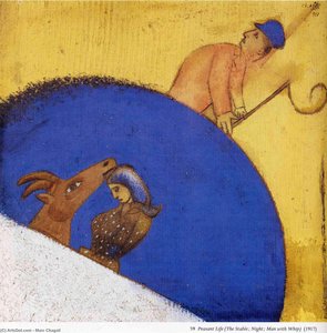 Peasant Life (the Stable Night Man With Whip)