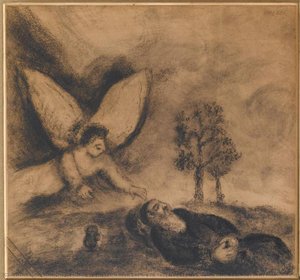 Being Asleep In The Desert Where He Had Retired To Wait For The Death, Elijah Has Been Awakened And Cheered By An Angel (i Kings, Xix, 5-8)