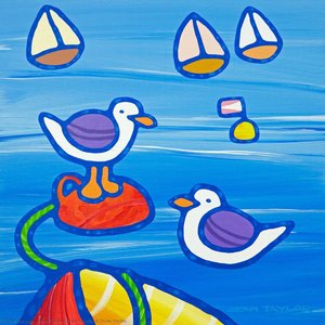 Two Gulls And Three Yachts — Sean Taylor