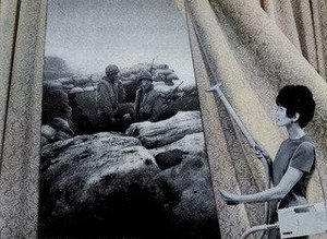 Cleaning The Drapes From The Series House Beautiful Bringing The War Home — Martha Rosler