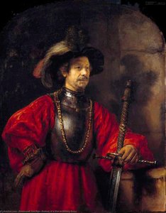Portret Van Een Man In Militaire Uniform — Rembrandt Van Rijn